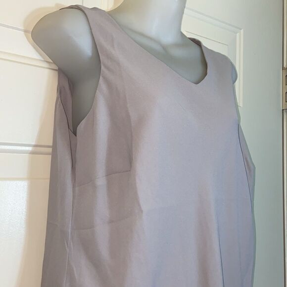 Midnight Velvet Light Gray Fitted Tank Top Women’s Size 12 - Picture 2 of 6